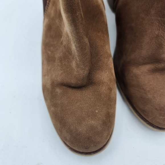 Dune london Pora Suede Nubuck Leather Ankle Boot with a Chunky Heel Size 5 - Picture 9 of 12